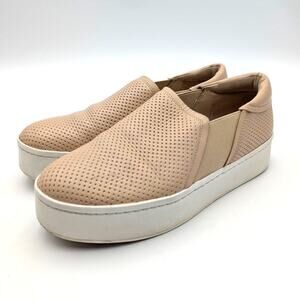 Vince Warren II Platform Sneaker Shoes Slip-On Women's Macadamia US6.5M EU36.5